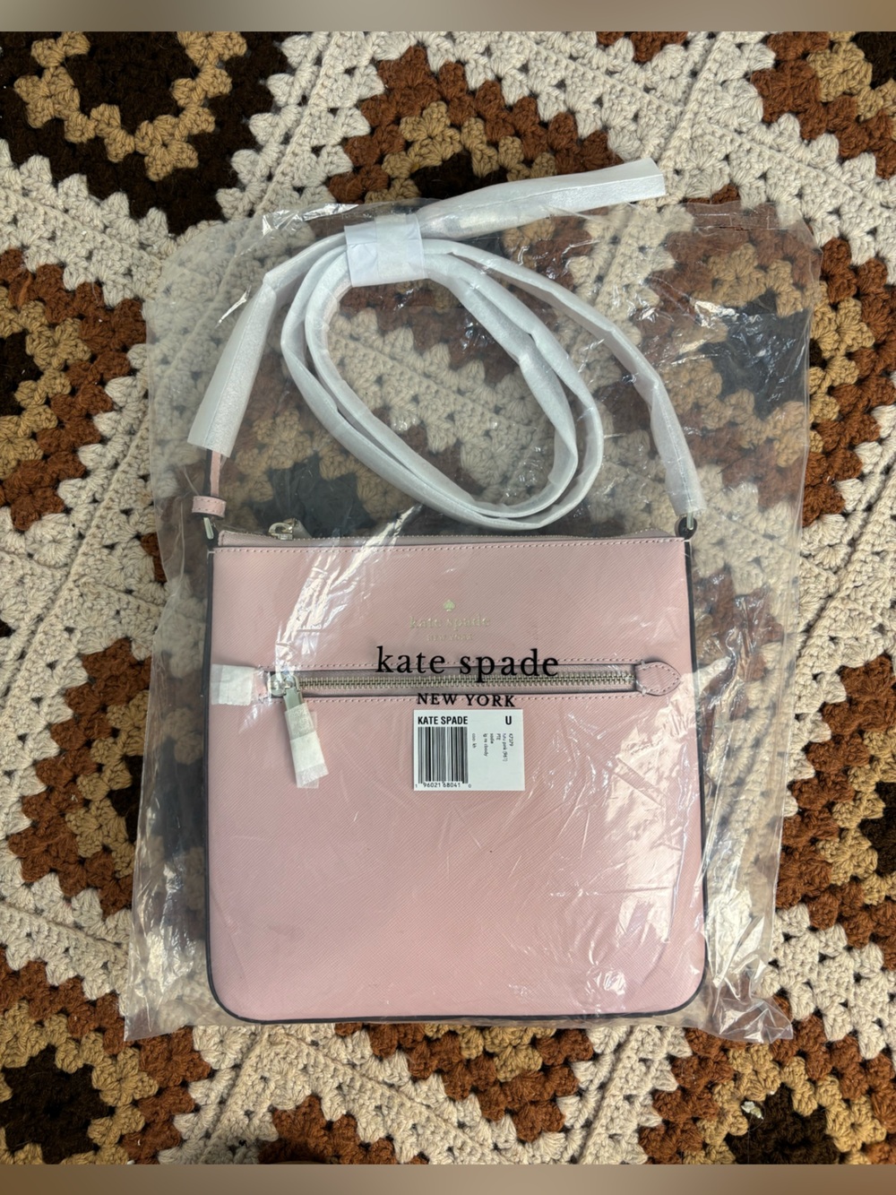 BRAND NEW Kate Spade Sadie CrossBody Slim Tutu Pink Saffiano Leather Purse - Picture 4 of 8